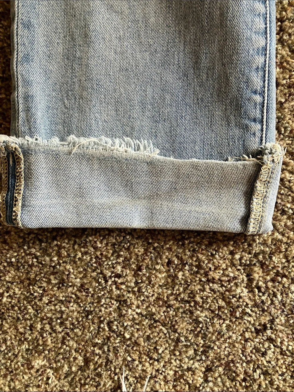 BKE Light Blue Distressed Kids' Jeans with Knee Rips